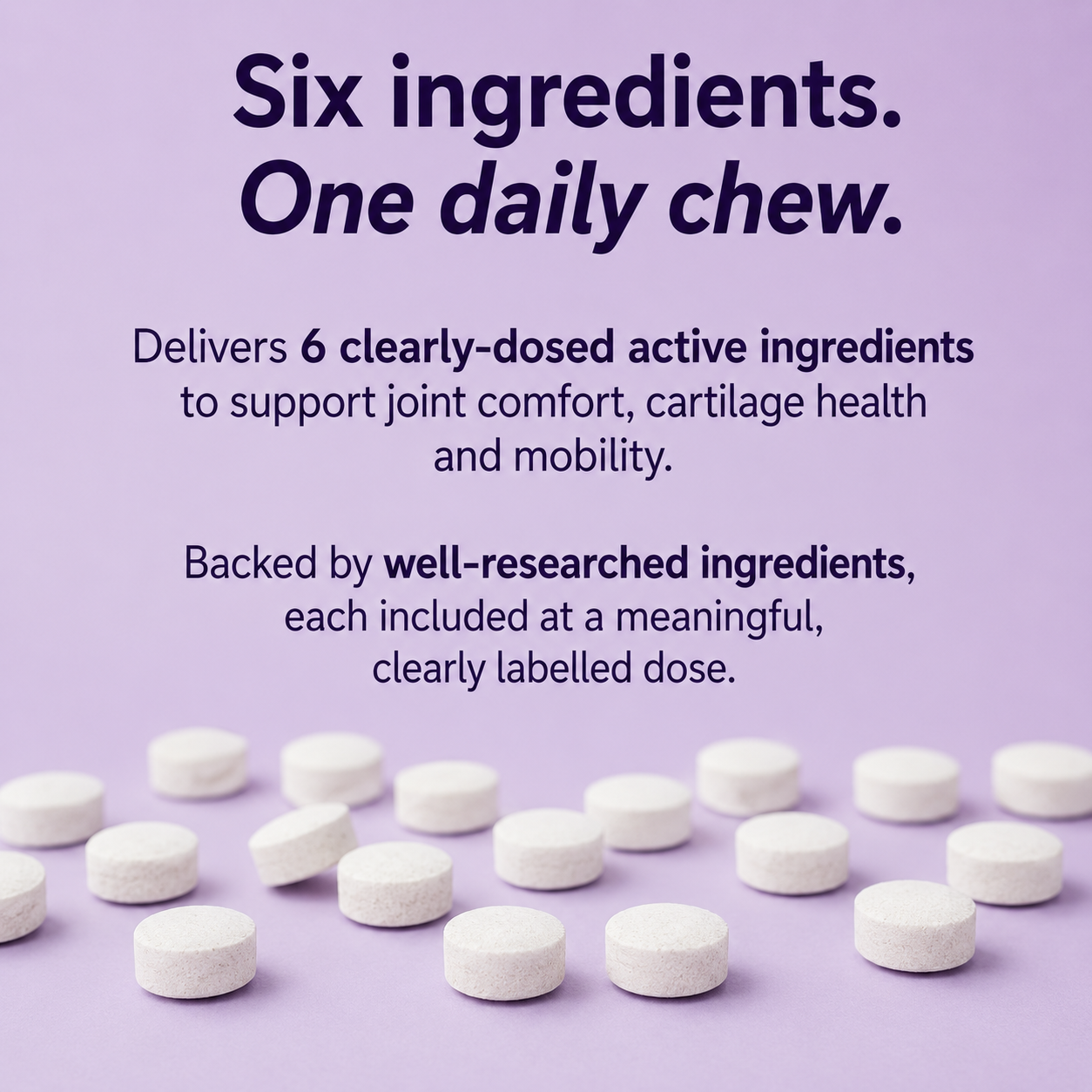 Joint Support Chews for Dogs (150 Count, Chicken Flavour)